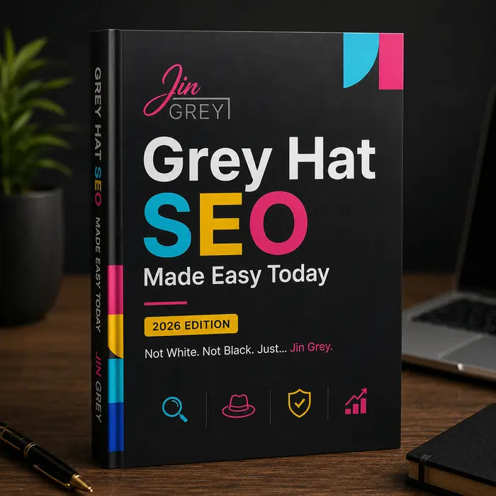 Grey Hat SEO Made Easy Today 2026 Edition eBook cover by Jin Grey