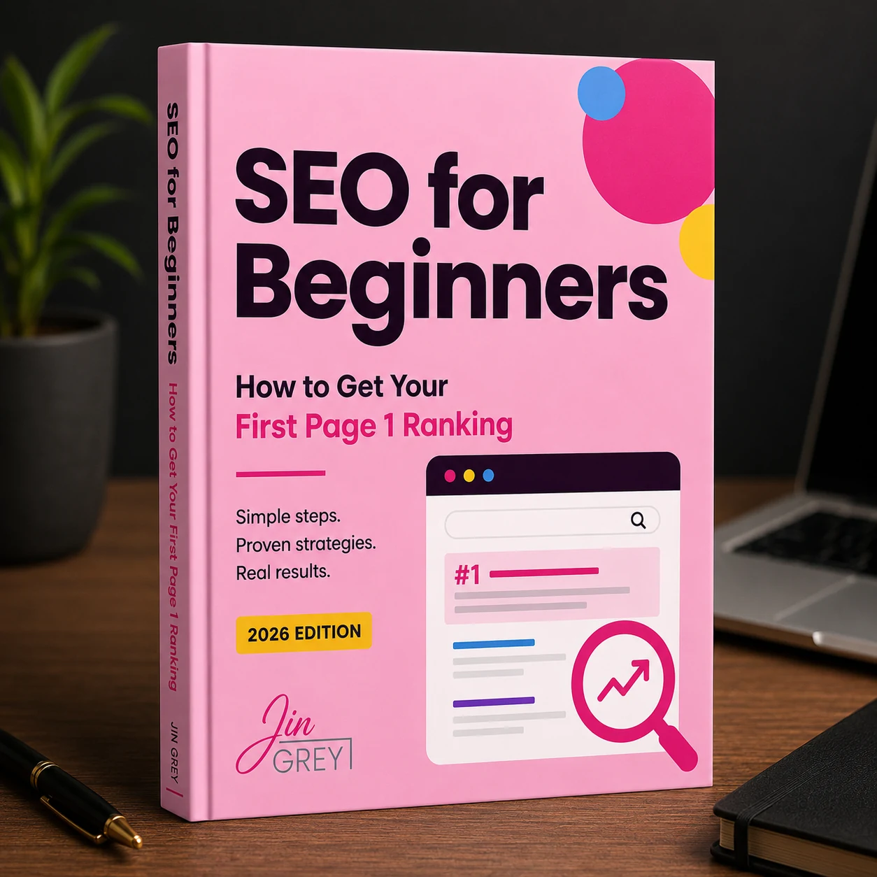 SEO for Beginners: How to Get Your First Page 1 Ranking cover